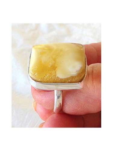 OSTTISCHER RING KIRSCHE oder BUTTERSCOTCH BERNSTEIN & SILBER MODERN HANDGEFERTIGT - Bild 19 von 21
