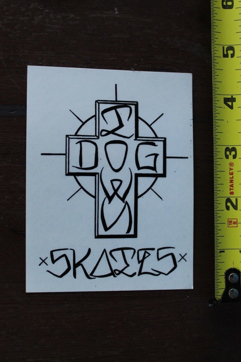 Dogtown Skateboards Clear Black Graffiti Vato Cross Z46A