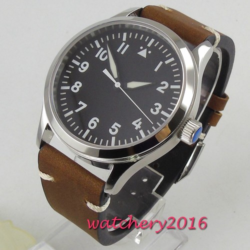 42mm Corgeut Sterile dial Miyota Men's Automatic watch Sapphire Glass Military - Picture 12 of 18
