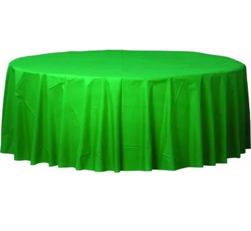 Round Solid Colour Plastic Table Cover TableCloth Wedding Birthday Party 2.1m - Picture 14 of 37