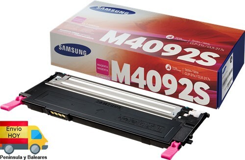 NUEVO TONER M4092S SAMSUNG MAGENTA ORIGINAL SU272A CLT-M4092S 310 315 3170 3175 - Imagen 1 de 2
