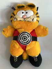 Vintage Dakin Garfield Wrestler Plush Wrestling Champ Belt 10"