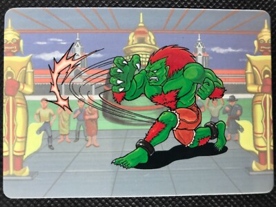 Blanka Street Fighter 2 Barcode Battler Action Card Game Japanese