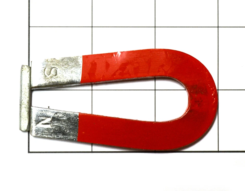 Eisco Labs Horseshoe, U Magnet, Chrome Steel, 3" x 1 9/16"