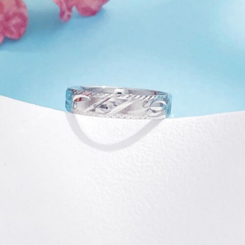 Pure Platinum 950 PT950 3.9mm Wide Men Women Band Rings US Size 5/9 3.73-5.2g - Picture 4 of 4