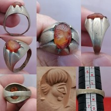 Lovely King  Antique Roman agate stone unique agate Ring