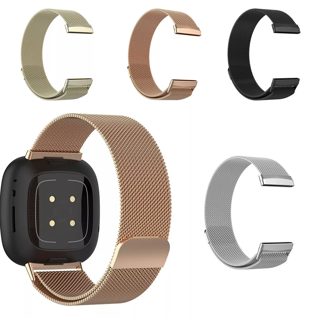 For Fitbit Sense 2 Fitbit Versa 3 Band Milanese Magnetic Wristband