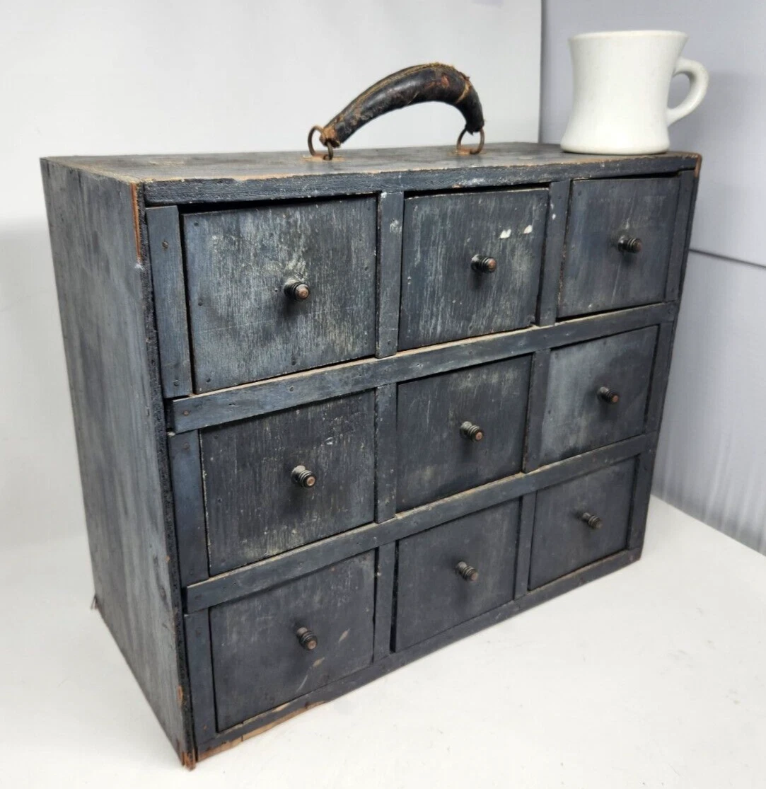 Blue apothecary cabinet deals