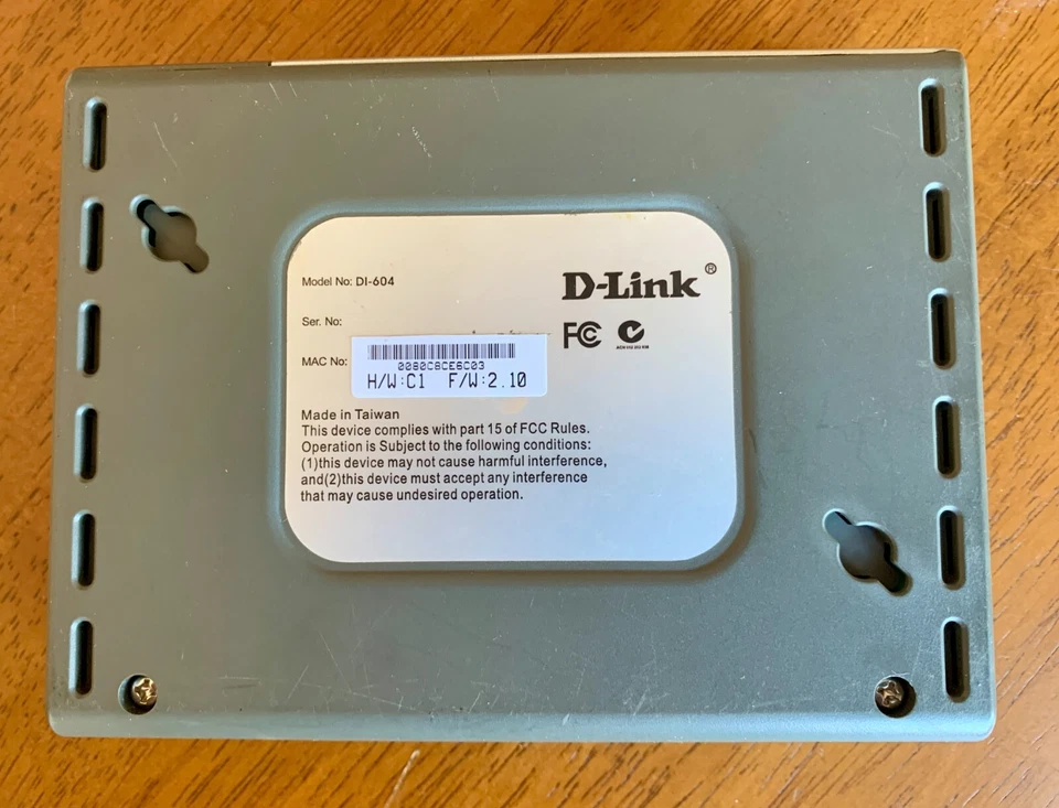 D-Link DI-604 Cable/DSL Router 10/100Mbps 4-Port Switch - Image 4 of 4