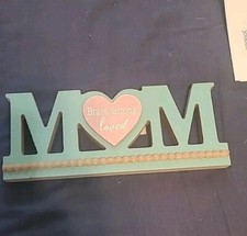 BRAVE STRONG  LOVE AND YOU ARE THE BEST  WOODEN HOME DECORATION 9" x 4"