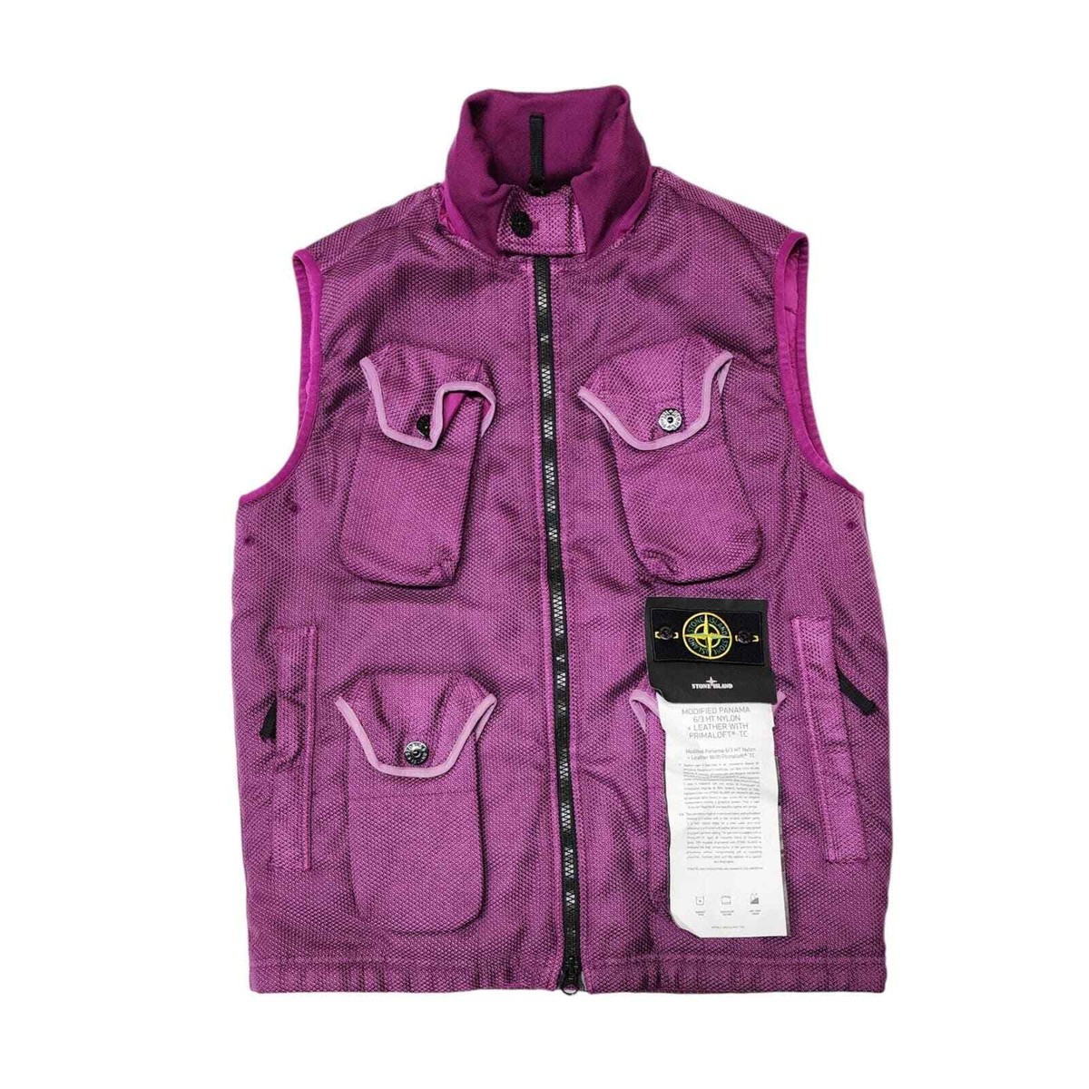 Stone Island Panama Modified Vest Purple L $1298 | eBay