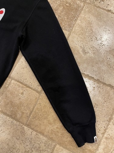 Bape Zip Shark Face Logo Black Crewneck Sweatshirt - Bild 6 von 13