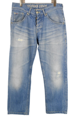 Tommy Hilfiger Denim Clive Vermont Vintage Herrenjeans W33 L28 Distressed