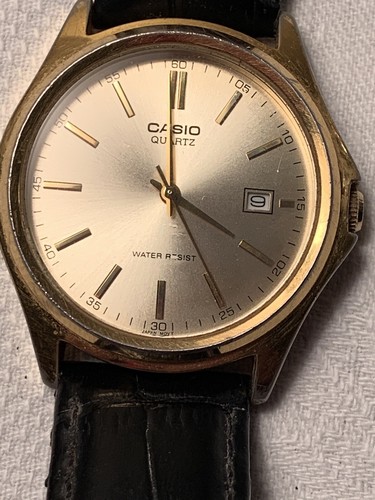 Casio Quartz 1332 MTP 1183 Gold Tone Elegant Mens Watch | eBay