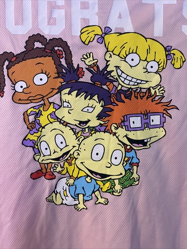 Nickelodeon Girls “RUGRATS” Size S Tunic Pink/White/Multicolored Graphics - Picture 11 of 14