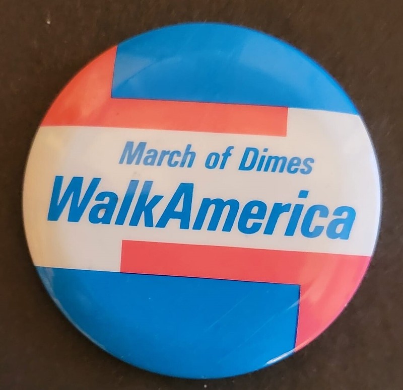 March of Dimes Walk America  for Healthy Babies Pinback Button Vintage