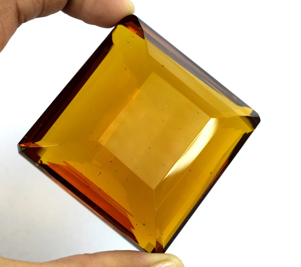 617.95 Karat Madeira Orange Citrin Edelsteine Smaragd Schliff Zertifiziert F7007 - Bild 3 von 4