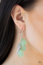Paparazzi: Seaside Stunner - Green Earrings