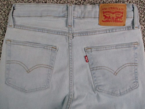 Levis 726 Jeans Womens 27 Blue Denim Flare Light Wash Western Retro 26x29 - Picture 4 of 16
