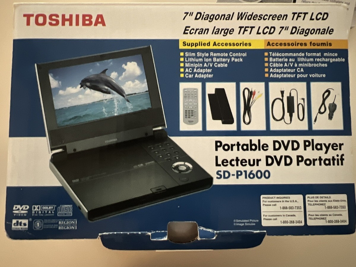 TOSHIBA ポータブルDVDプレーヤー　SD-P1600 。 どこでもDVD”生活を3万円弱で――東芝ポータロウ「SD-P1600