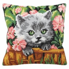 CdA Kreuzstichkissen Minou - Cat 5163, 40x40c...