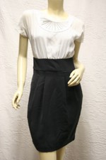  278 BCBG LT. DOVE COMBO EMBROIDERED SILK DRESS NWOT 10