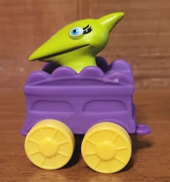 2016 Jim Henson Toy Green Dinosaur Train All Aboard Figure In Cart