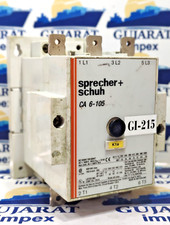 SPRECHER+SCHUH CA6-105 3P 160A 75HP CONTACTOR COIL 220-240VAC 50/60Hz TESTED OK