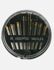 Assorted Steel Hand Sewing Needles for Embroidery Tapestry Quilt Darning 30PCS
