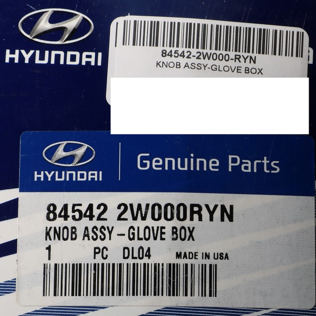 Genuine Hyundai Glove Box Frame Knob 845422W000RYN for sale online eBay