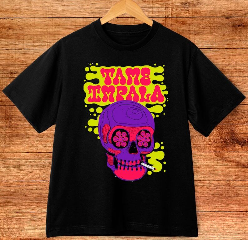 美品　テームインパラ　Tame Impala Currents 　Tシャツ　灰S Tame Impala Shirt - Currents Album Cover T-Shirt - Tame Impala