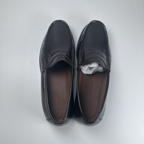 Johnston & and Murphy – burgunderfarbene polierte Pannell Penny-Loafer 20-6283 Größe 7,5 - Bild 5 von 8