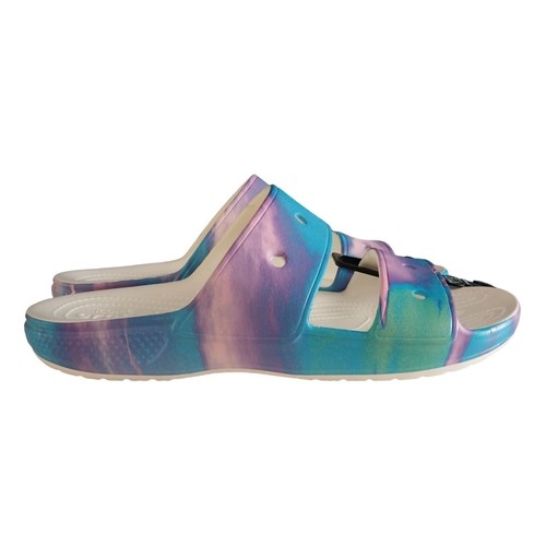 NUEVAS Sandalias Clásicas Crocs Solarizadas Tie Dye Para Hombre Talla 12 - Imagen 4 de 9