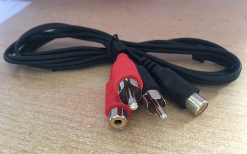 Phono Leads 2 macho a 2 hembra 1,2 metros de largo PAQUETE de 2 Z2784 - Imagen 2 de 2