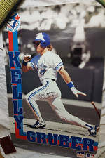 Kelly Gruber Autographed poster Toronto Blue Jays 22x34 MLB star