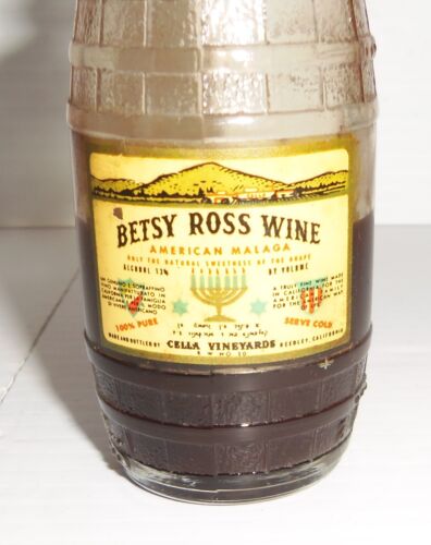 Rare Vintage Betsy Ross 2 oz. Weinflasche - Bild 3 von 9