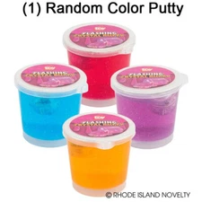 Rhode Island Novelty - FLASHING CRYSTAL PUTTY (1 random color)(2.5 inch) - New