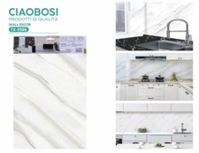 x Pannello Wall Sticker Adesivo Murale Pareti Mobili Marmo 30x60cm Tx-9986 linq