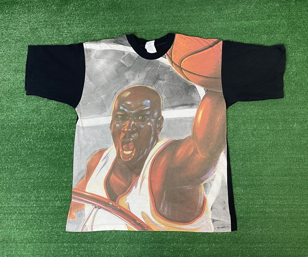 Vintage Nike Air Jordan Portrait T-Shirt L Made In USA All Vintage Nike Air Jordan Portrait T-Shirt L Made In USA All