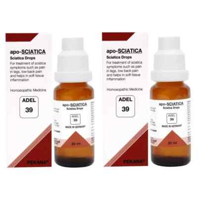 ADEL 39 Drops 20ml spo-SCIATICA Adel PEKANA Germany OTC Homeopathic 2 Packs