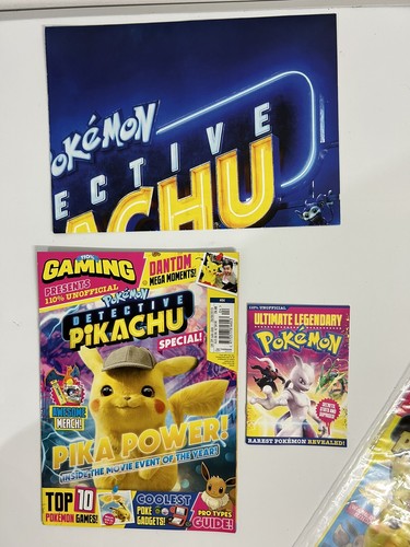 110% gaming presents Pokémon detective Pikachu magazine - Bonus Giant Poster - Picture 4 of 6