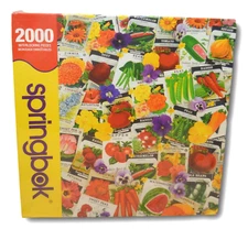Springbok 2000 Piece Puzzle Packets of Promise Seed Spring Puzzle NIB - Sealed