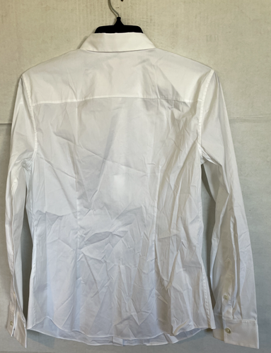 THEORY TENIA WHITE COTTON SHIRT BUTTON DOWN WOMENS SIZE M MEDIUM NEW - Picture 5 of 6