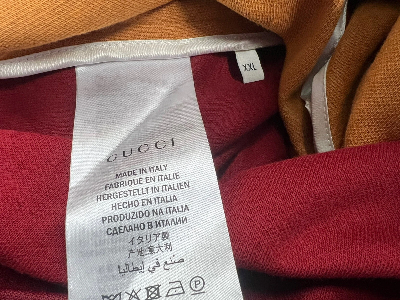 Gucci Track jacket Rosso e Senape Taglia XXL Made in Italy