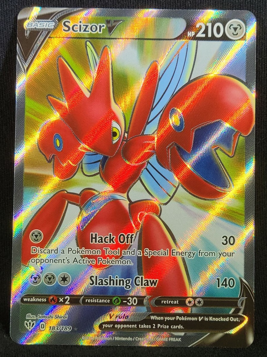 Pokemon TCG Scizor V 183/189 SWSH Darkness Ablaze 2020 MINT - Pack