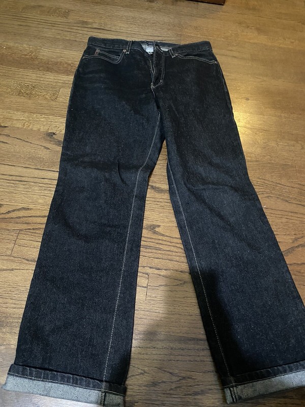 Guess Womens Jeans Size 31 Mid Rise Straight Leg Charcoal Black Denim Vintage