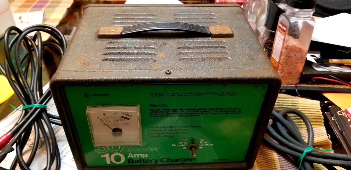 ポール＆ジュン Vintage JC Penny 10 Amp 6/ 12 Volt Battery Charger 50 Amp Booster