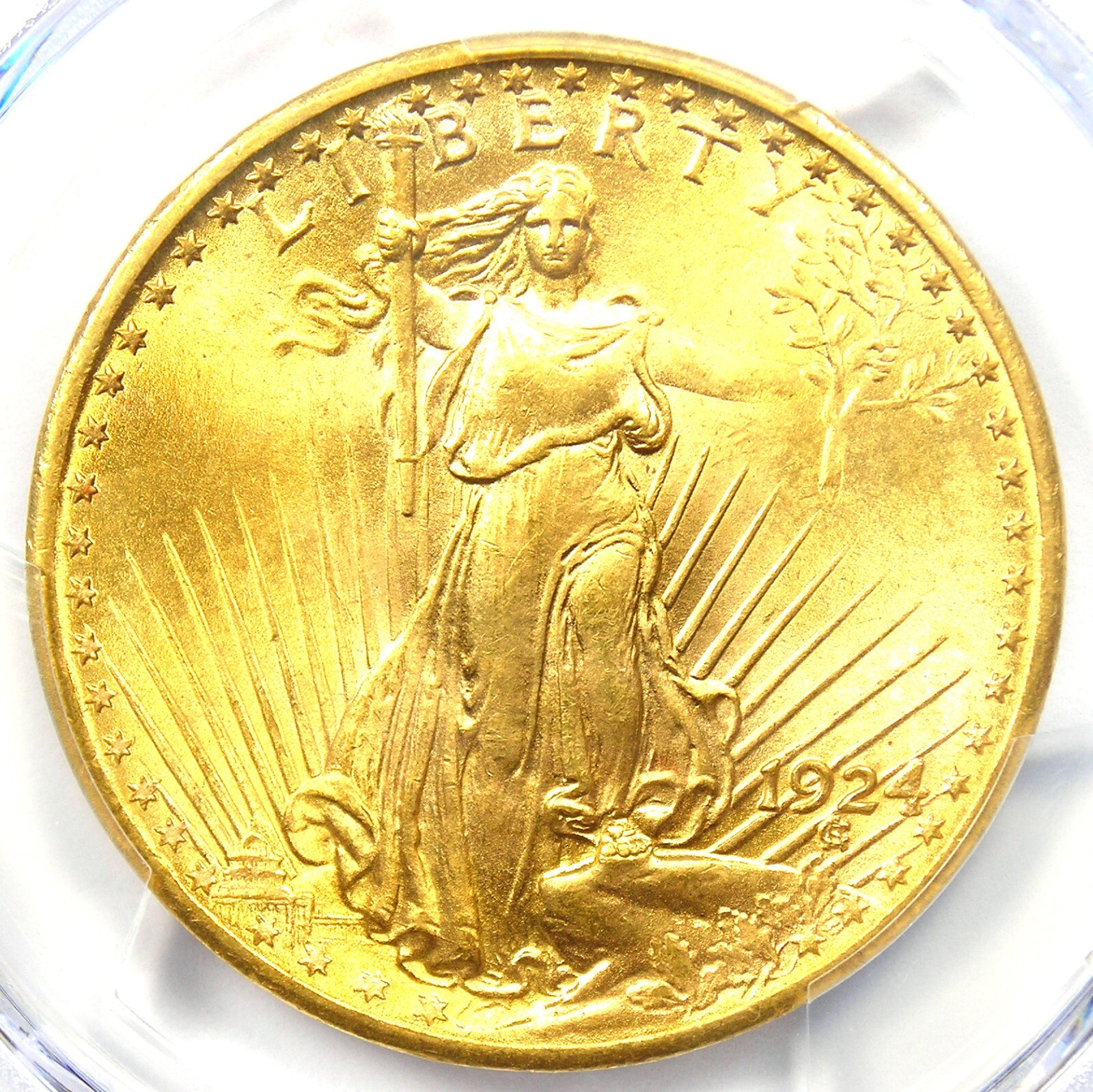 1924 Saint Gaudens Gold Double Eagle $20 - PCGS MS67 (Gem BU) - $15,000 Value