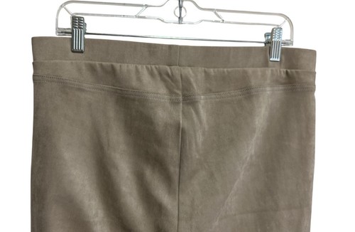 Karen Kane hellbraune Motorradhose Damen Größe XL Kunstleder - Bild 2 von 5