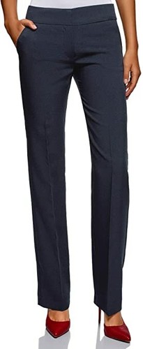 oodji Ultra Donna Pantaloni Classici con Piega, Nero, IT 48 / EU 44 / XL |  eBay